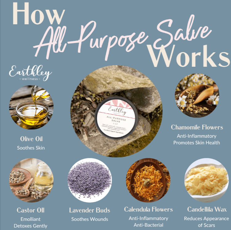 Earthley - All Purpose Salve - 2 oz Jar