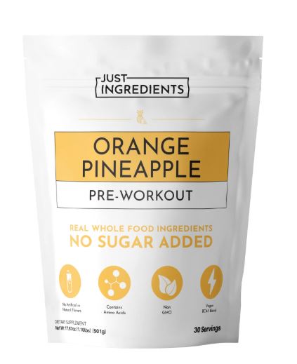 Just Ingredients - Orange Pineapple Pre-Workout