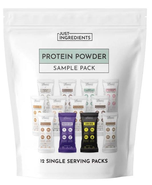 Just Ingredients Protein Sample Pack - 12 Flavors of Protein
