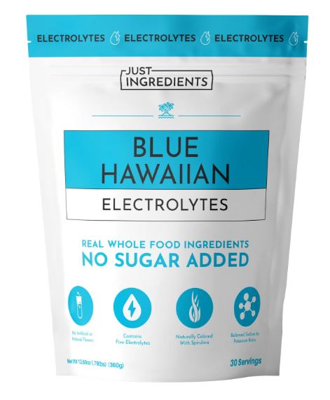 Blue Hawaiian Electrolytes - Just Ingredients