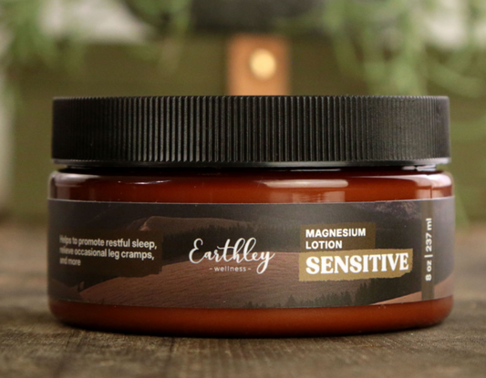 Earthley - Magnesium Lotion {Good Night Lotion} - Sensitive - 8 oz