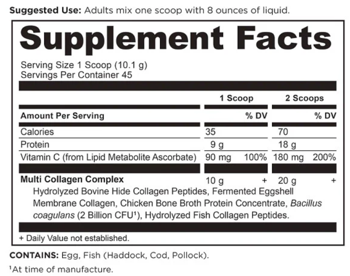 Multi Collagen Protein - Pure - 45 Servings
