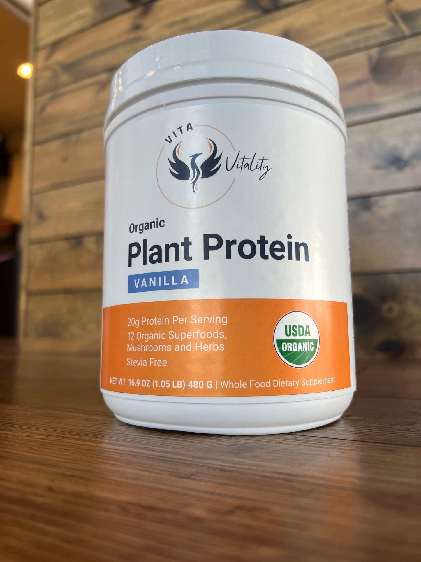 Organic - Plant Protein - Vanilla - 16 Servings