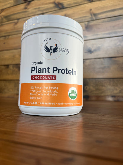 Organic - Plant Protein - Chocolate - 16 Servings
