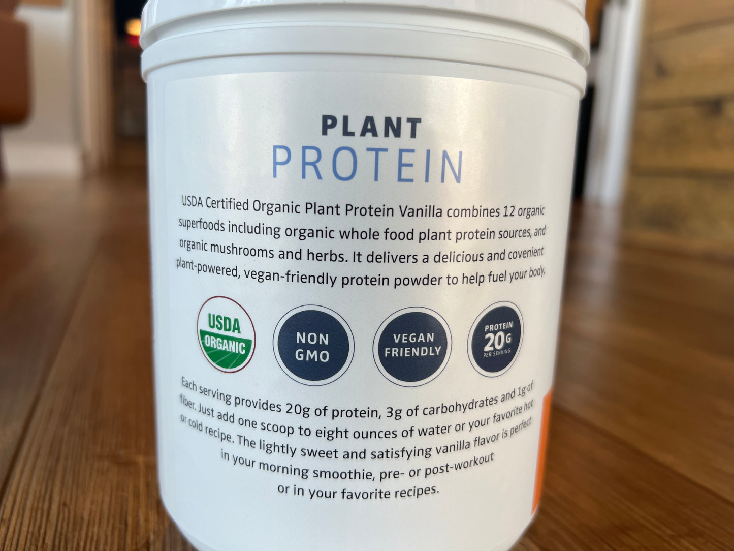 Organic - Plant Protein - Vanilla - 16 Servings