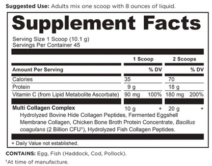 Multi Collagen Protein - Pure - 45 Servings