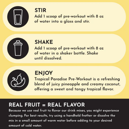 Just Ingredients - Tropical Paradise Pre-workout